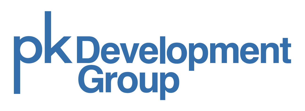 PK Development Group Logo Horizontal Blue small